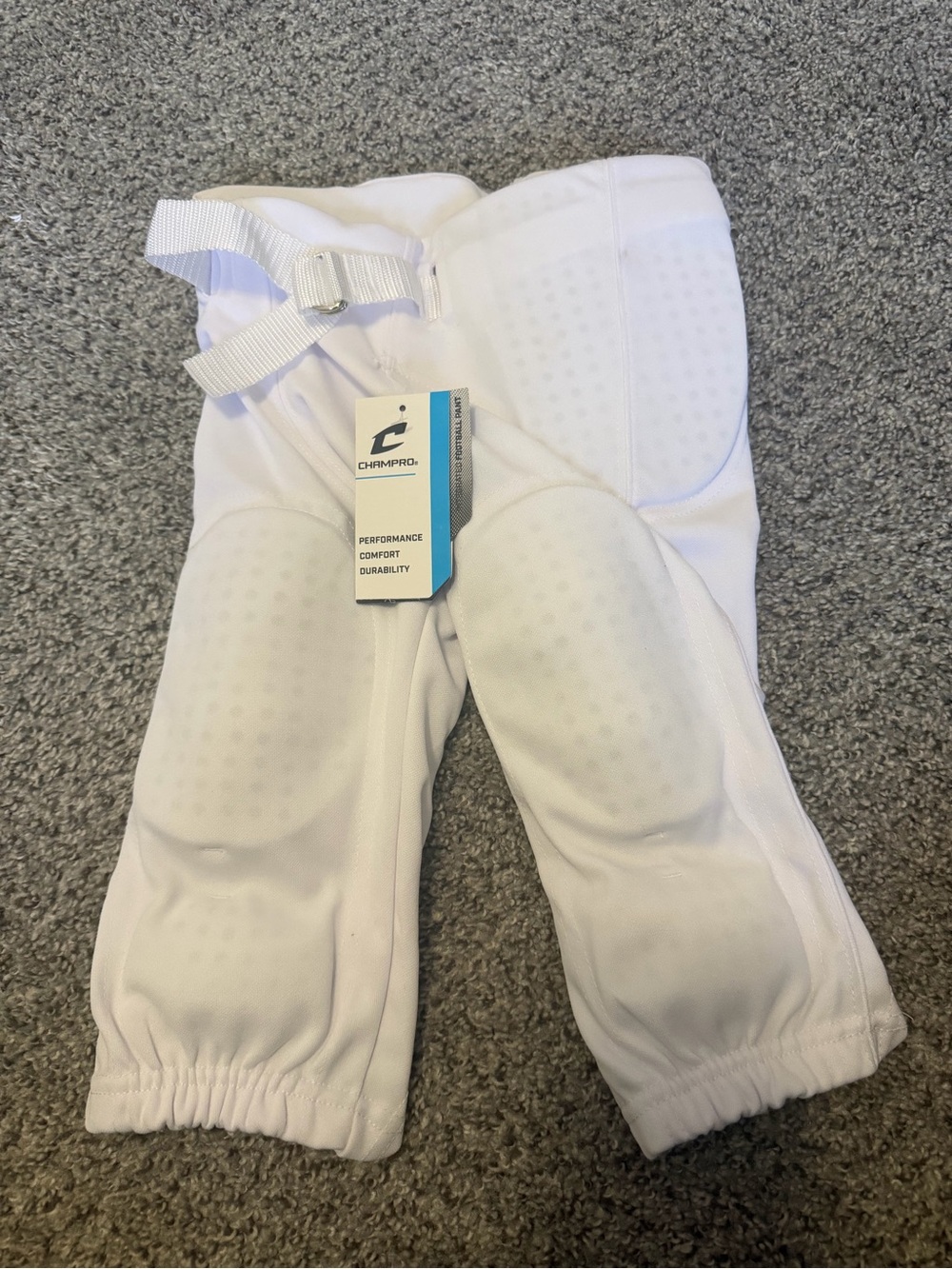 Champro Kids White Padded Athletic Bottoms